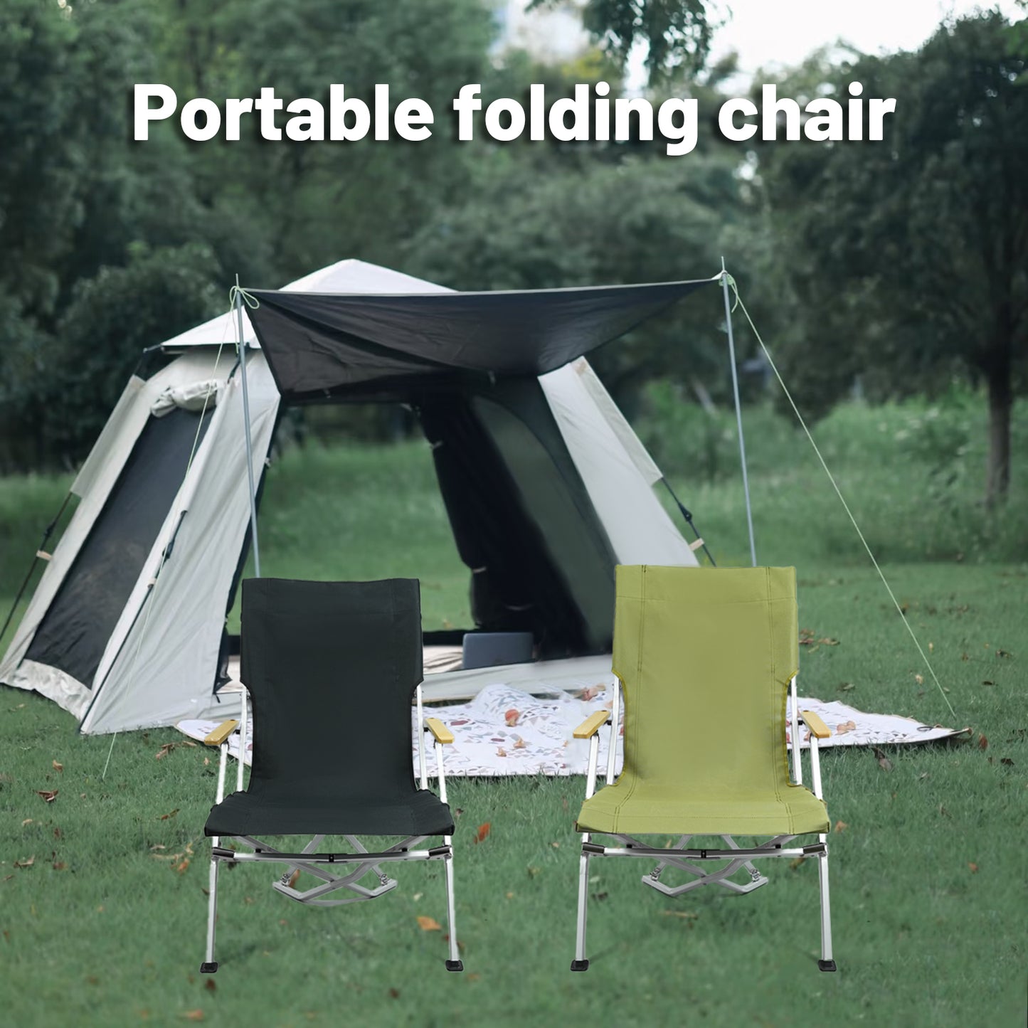 Camping chairs lawn chairs folding chairs for outside beach chair for outside, travel, picnics
