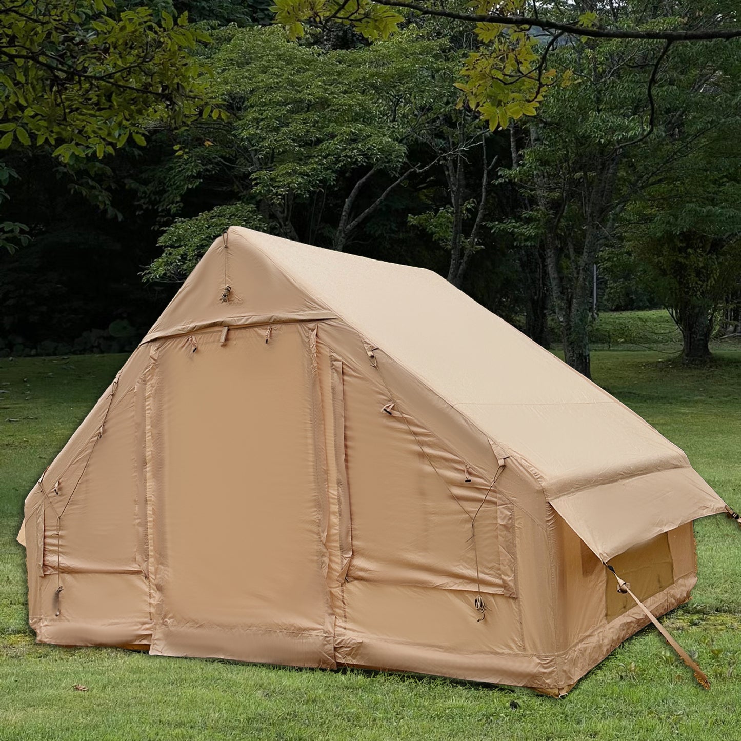 Inflatable Camping Tent Easy Setup 4 Season Glamping Tent with High Performance Inflatable Structure 4-6 Persons Waterproof Windproof Outdoor Self-Supporting blow up tent Air Tent portable house hiking fishing Tailgating