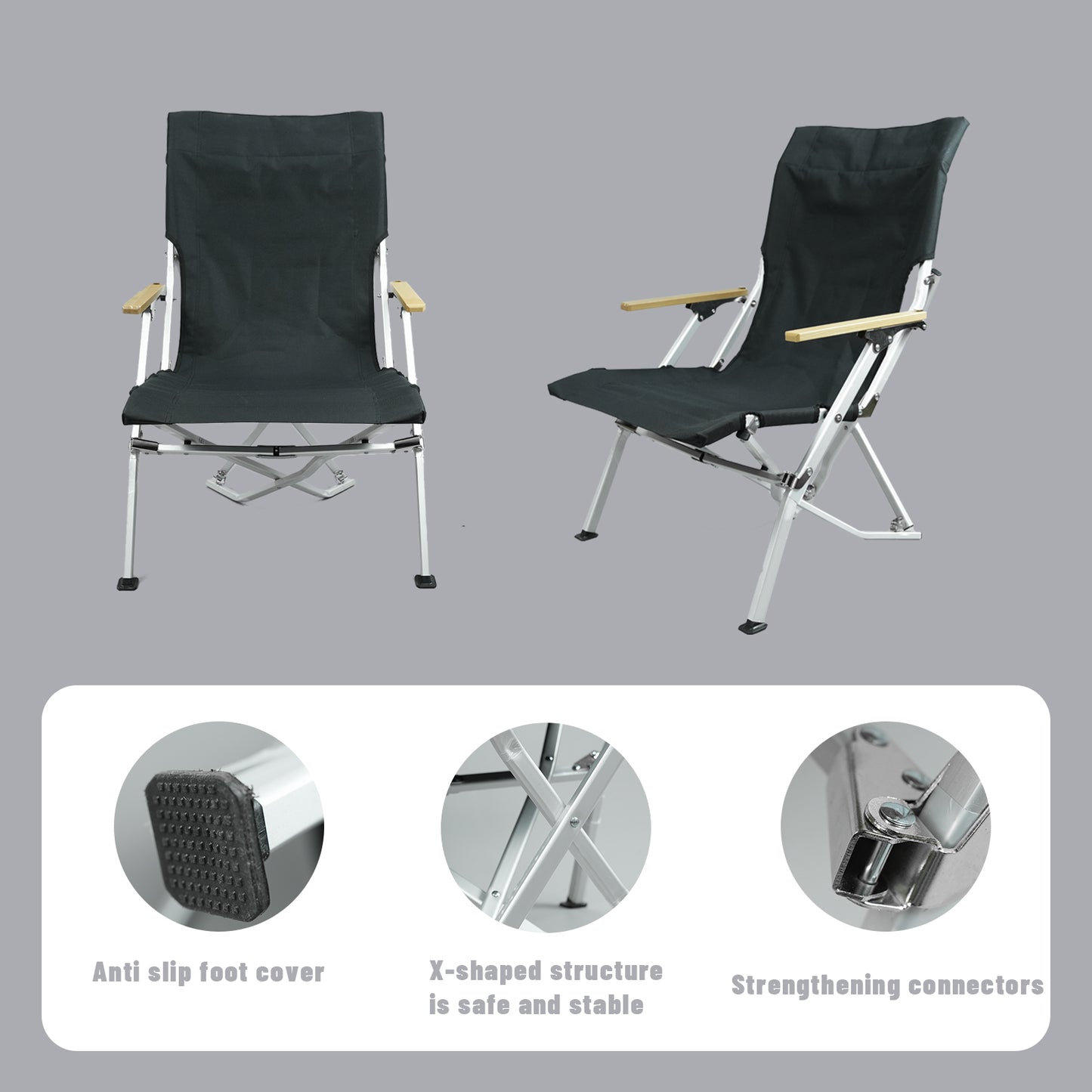 Camping chairs lawn chairs folding chairs for outside beach chair for outside, travel, picnics