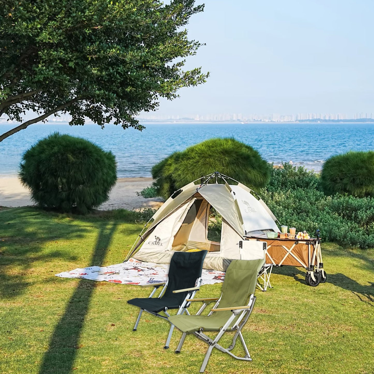 Camping chairs lawn chairs folding chairs for outside beach chair for outside, travel, picnics