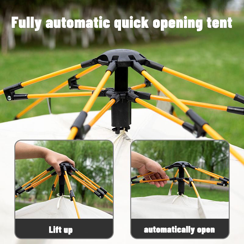 Outdoor shelter Automatic Quick-opening Tent Sunshade Outdoor Self-driving Travel Camping Tent Automatic Rainproof Sunshine-proof Tent Fishing Beach Sunshine Shelter 2-3/3-4 Person Portable Fishing Hiking Hiking, mountaineering, hunting
