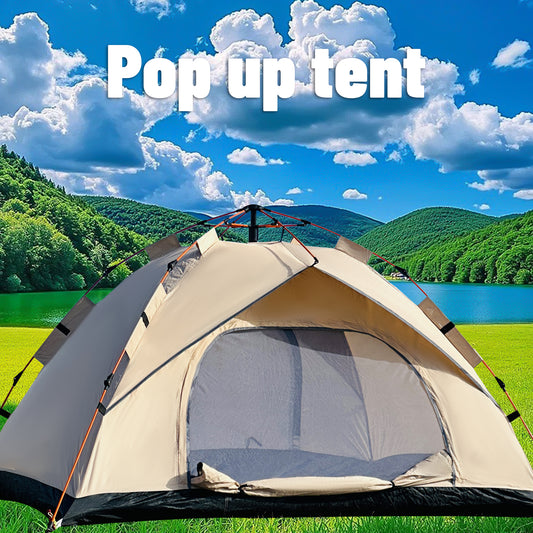 Outdoor Automatic Quick-opening Tent Automatic Rainproof Sunshine-proof Tent Fishing Beach Sunshine Shelter 4 person tents for camping Portable Fishing Hiking, mountaineering, hunting