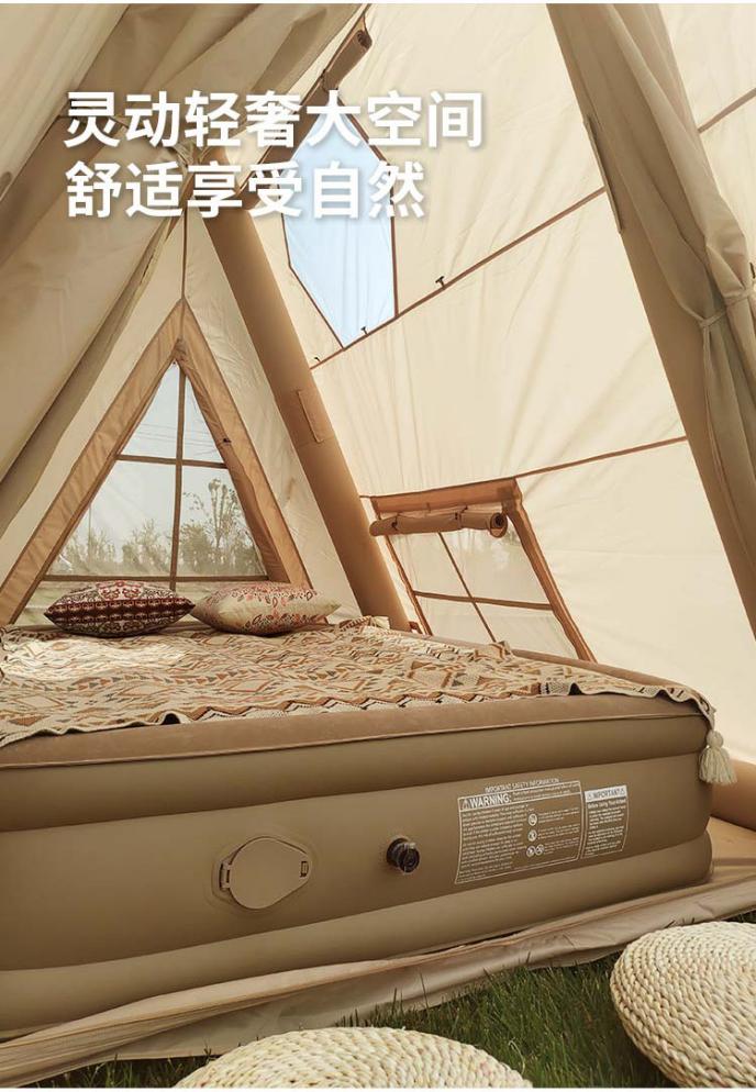 Tent Free-to-Build Inflatable Tent 2-Person Outdoor Park Tent Double Rain-Proof Camping Triangle Portable Tent Outdoor Tent