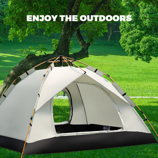 Outdoor shelter Automatic Quick-opening Tent Sunshade Outdoor Self-driving Travel Camping Tent Automatic Rainproof Sunshine-proof Tent Fishing Beach Sunshine Shelter 2-3/3-4 Person Portable Fishing Hiking Hiking, mountaineering, hunting